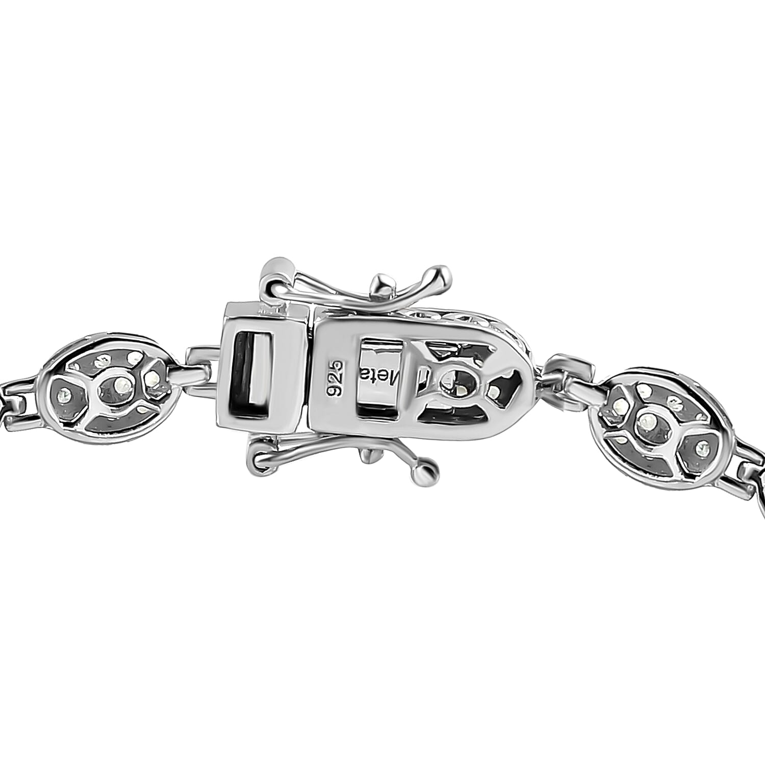 Alexandrite Bracelet (Size - 7.5) in Platinum Overlay Sterling Silver 3.59 Ct, Silver Wt. 10.98 Gms.