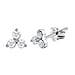 9K White Gold SGL Certified 0.25 Ct Diamond Trilogy Earring