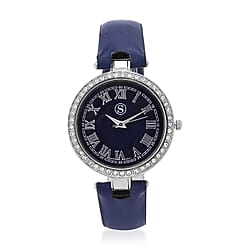 White Crystal Ladies Watch Pure : Natural : Leather : Standard