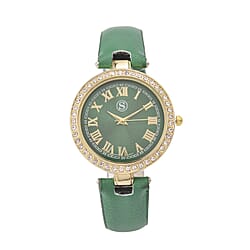White Crystal Ladies Watch Pure : Natural : Leather : Standard
