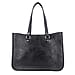 Genuine Leather Panther Skin Embossed Shoulder Bag - Peach
