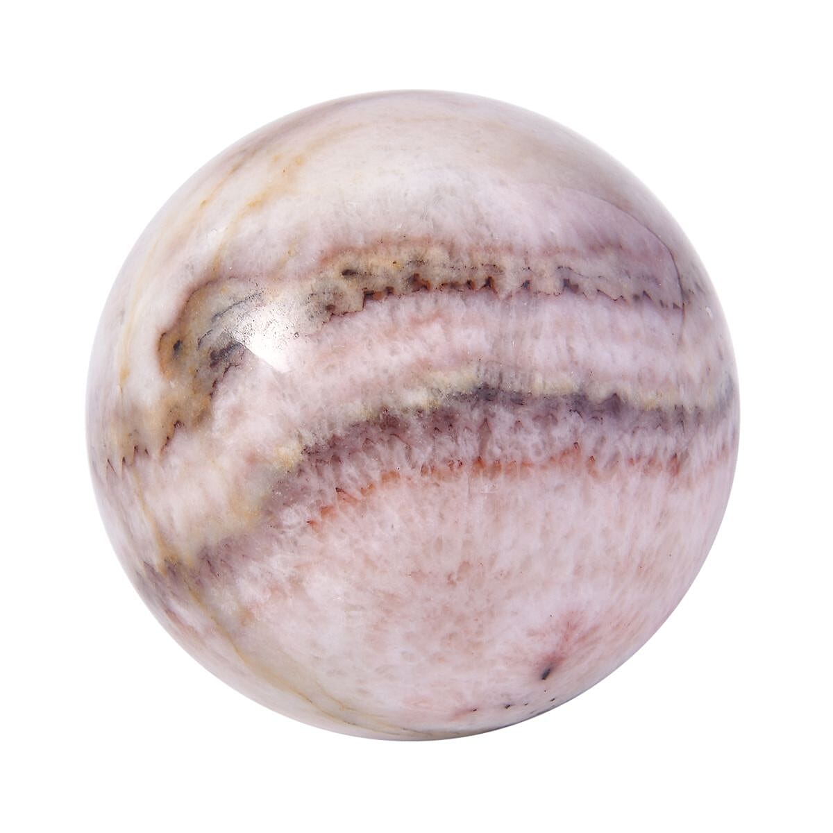 Gem Treasures - Rhodochrosite Sphere (Size 3x4 Cm) 480 Ct