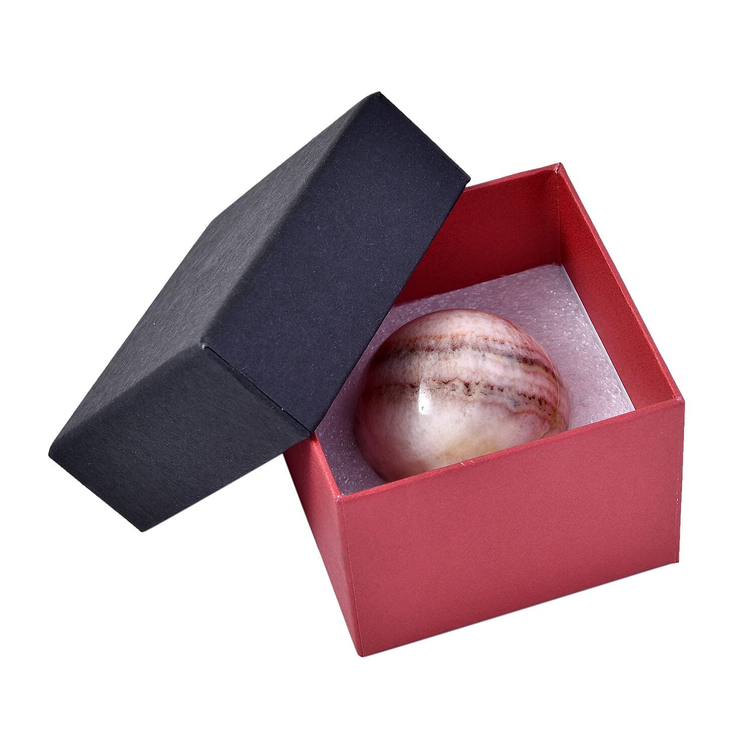 Gem Treasures - Rhodochrosite Sphere (Size 3x4 Cm) 480 Ct