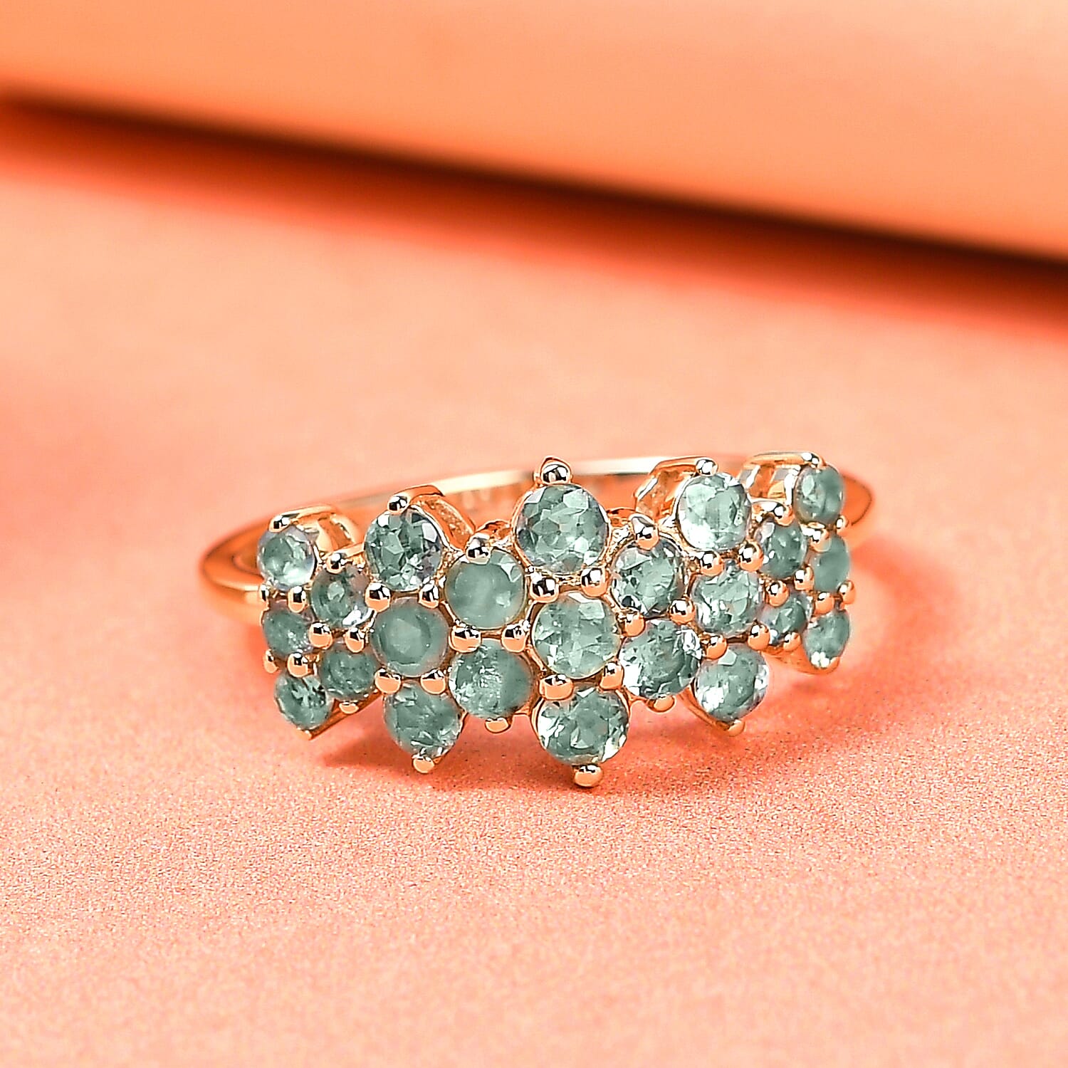 9K Yellow Gold Alexandrite Ring 1.15 Ct.