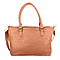 100% Genuine Leather Weaved Shoulder Bag (Size 32x26x12 cm) - Light Pink