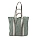 Genuine Leather Suede Tote Bag - Sea Green