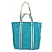 Genuine Leather Suede Tote Bag - Sea Green