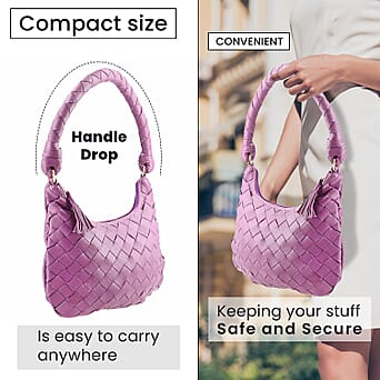https://tjcuk.sirv.com/Products/71/7/7171306/100-Genuine-Leather-Weaved-Shoulder-Hobo-Bag-Size-31x19-cm-Purple_7171306_2.jpg?w=342&h=342