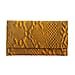 Genuine Leather Python Embossed Pattern Womens Rfid Protected Wallet - Cream