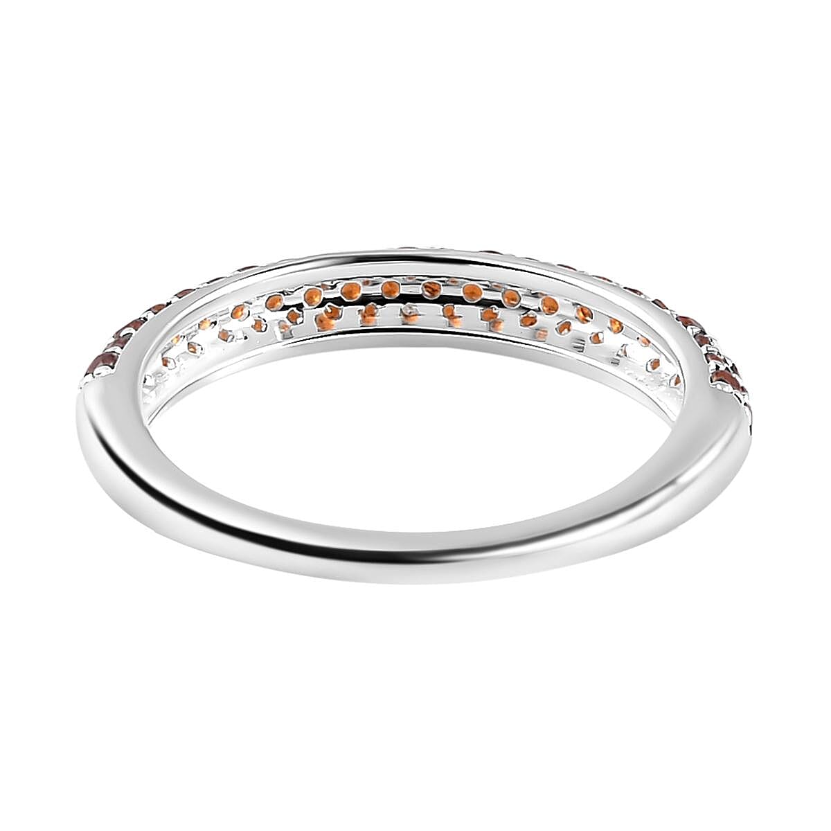 Mozambique Garnet Ring in Sterling Silver