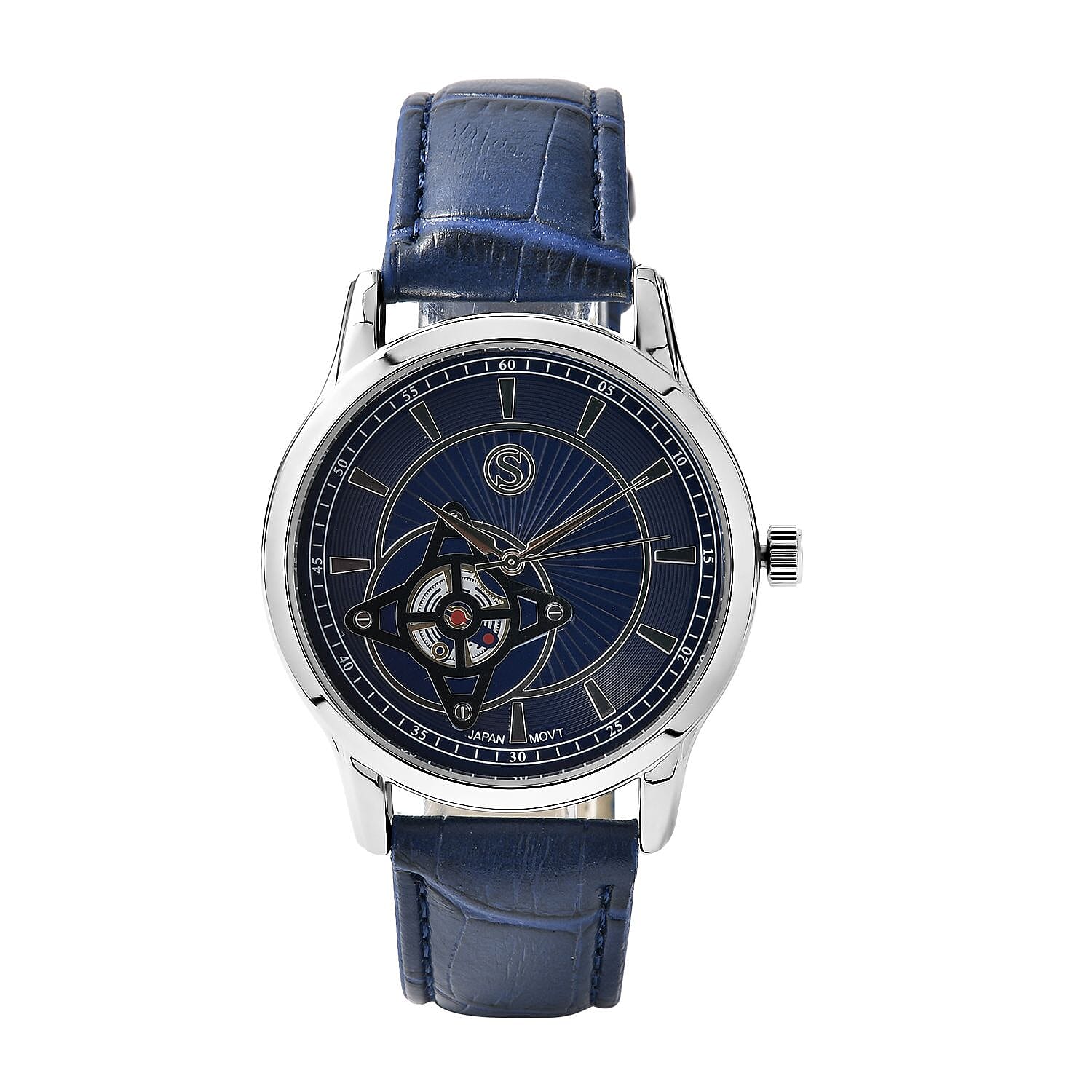 Doorbuster - STRADA Japanese Movement Water Resistant Watch with Blue Colour Strap