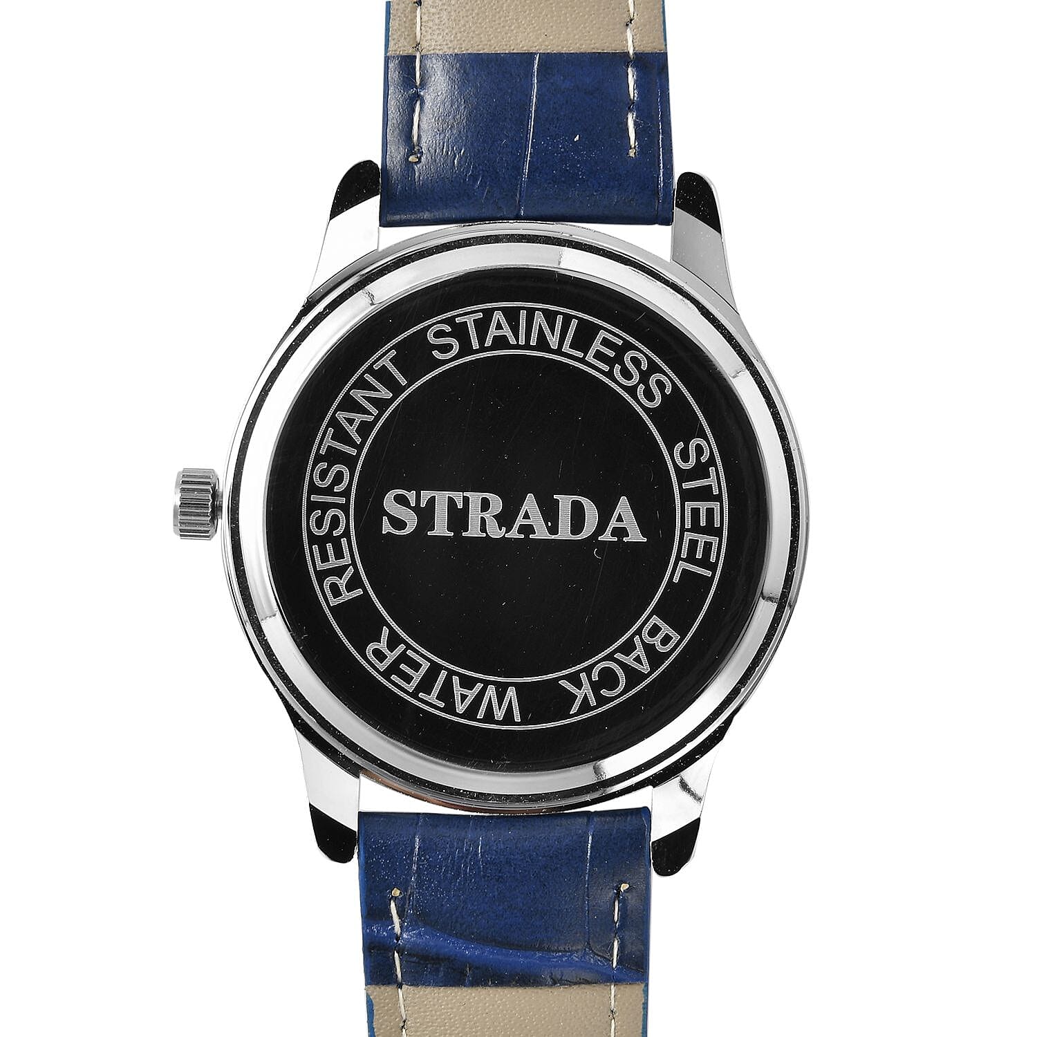 Doorbuster - STRADA Japanese Movement Water Resistant Watch with Blue Colour Strap