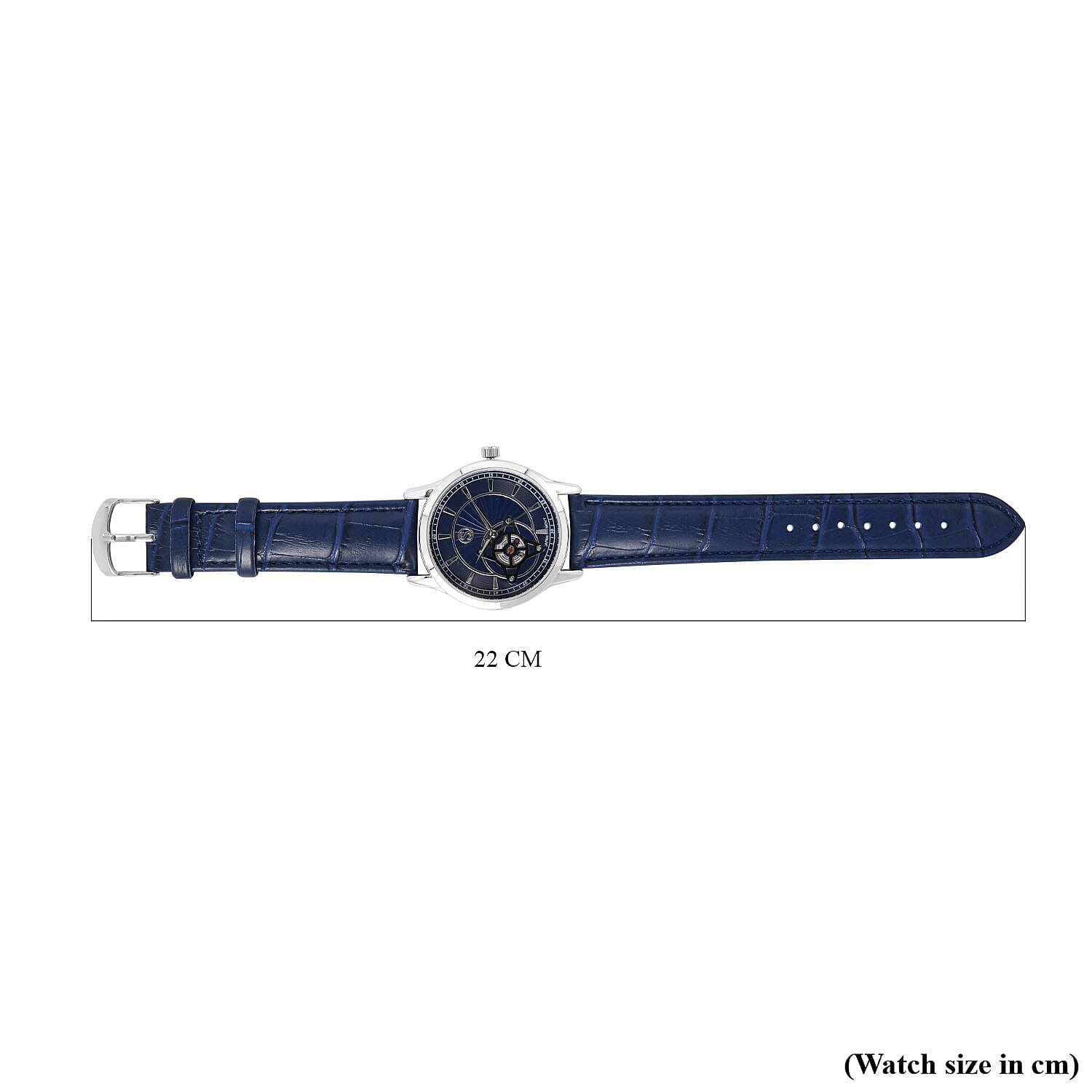 Doorbuster - STRADA Japanese Movement Water Resistant Watch with Blue Colour Strap