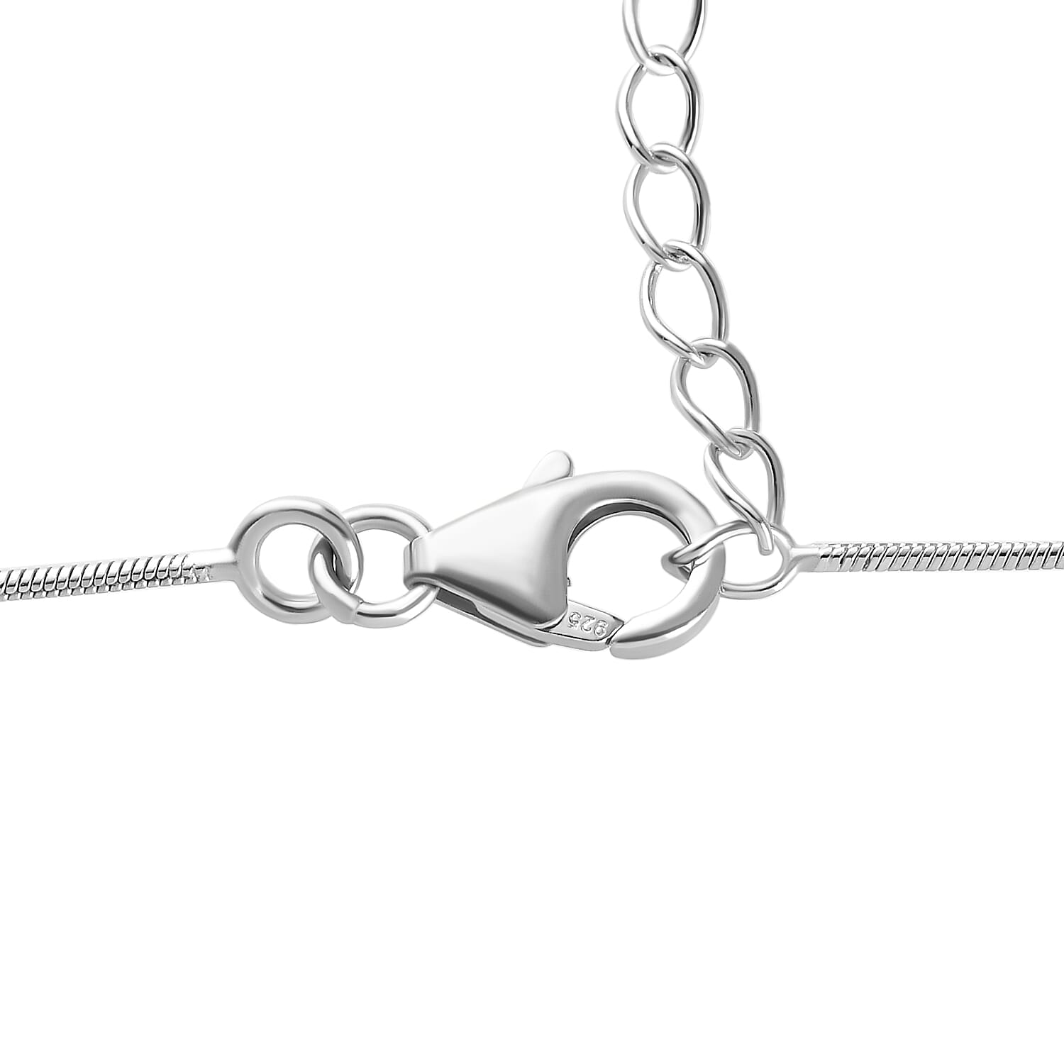 NY Close Out Deal - Platinum Overlay Sterling Silver Necklace (Size - 20 with 2 inch Extender) With Lobster Clasp