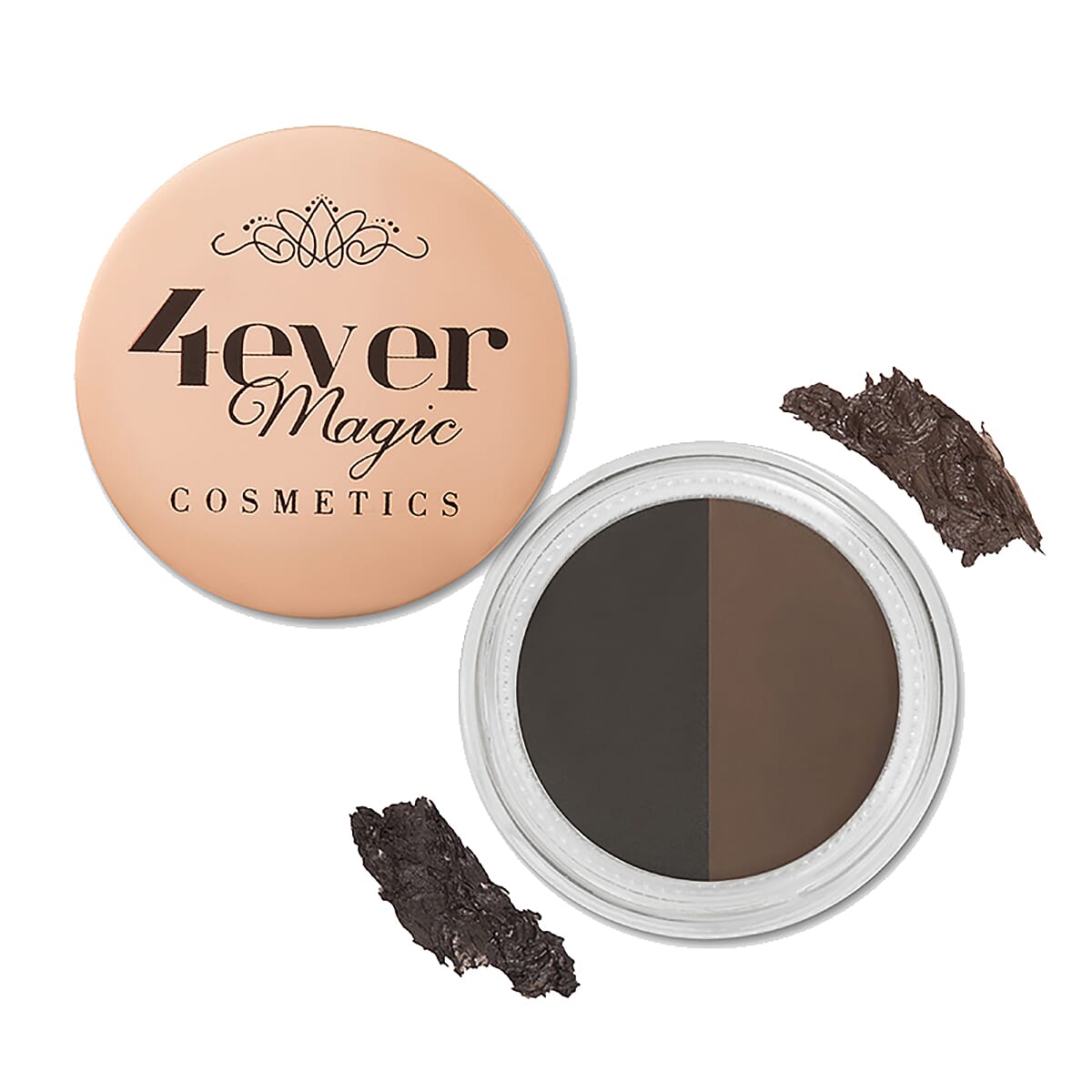 4Ever Magic Cosmetics- Double Shade Eyebrow Gel and Brush - Black