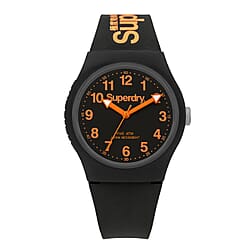 SUPERDRY Japanese Movement Water-Resistant Watch - Black