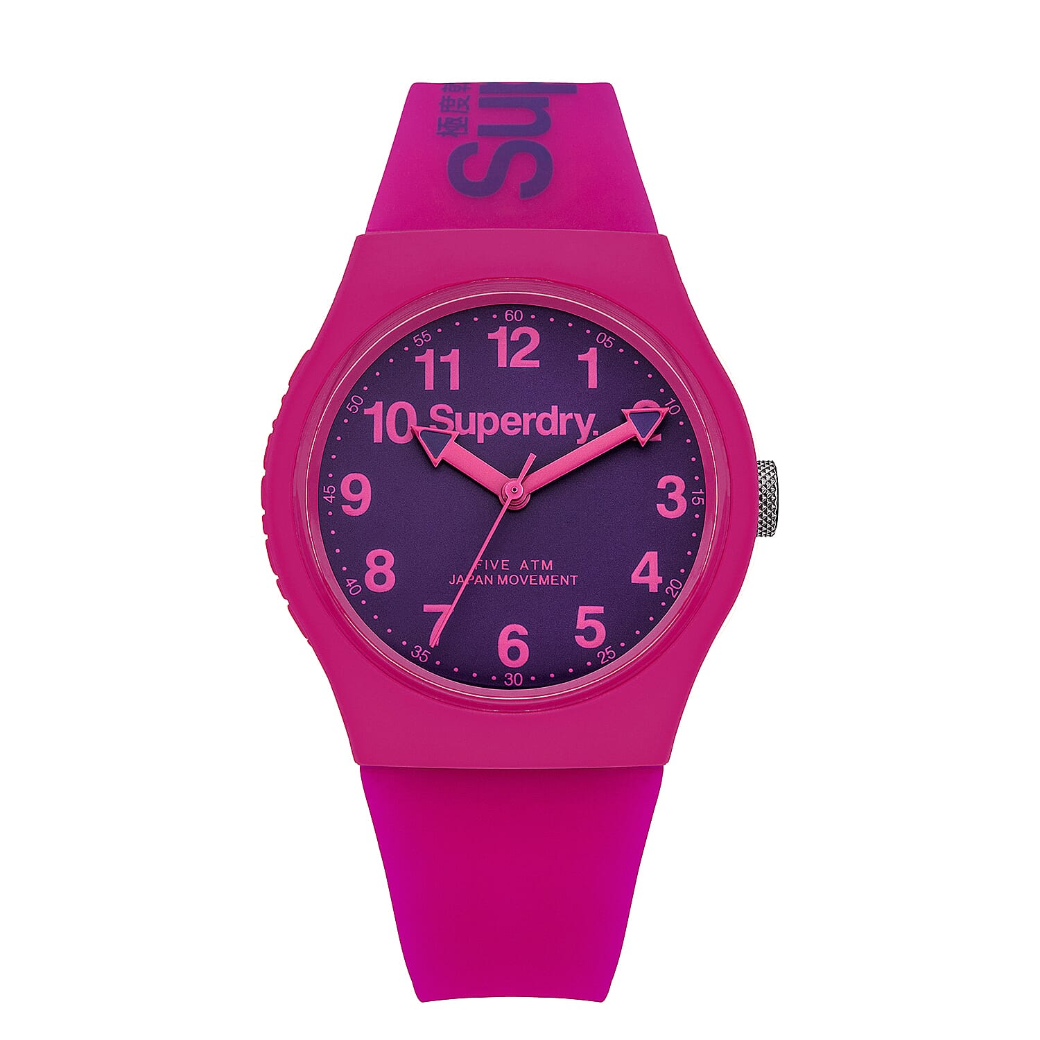 SUPERDRY Japanese Movement Water-Resistant Watch Pink