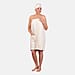 Women Body Wrap Bath Towel with Shower Cap - Turquoise Blue