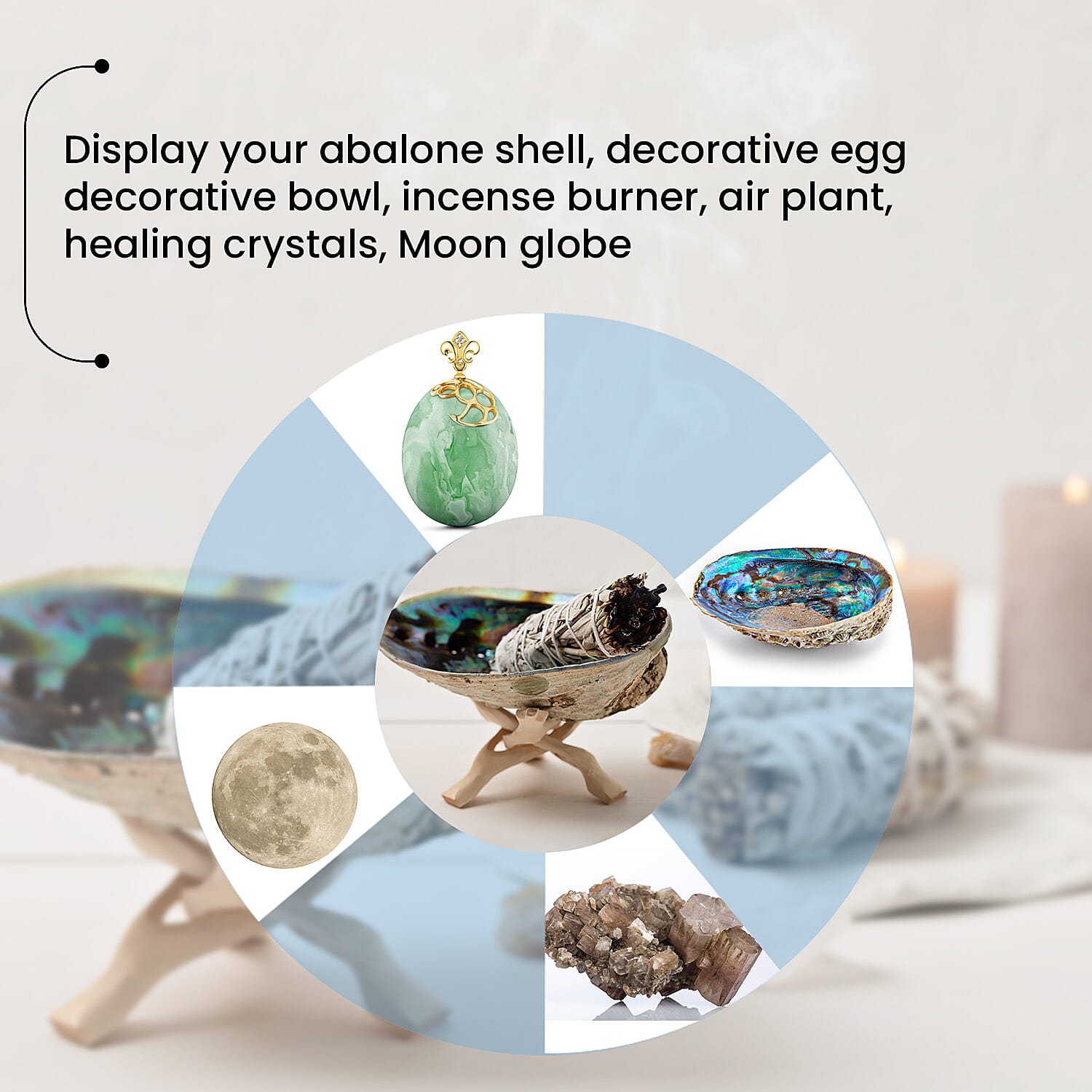 Handcrafted Wooden Tripod Stand - Natural Wood 6 inches