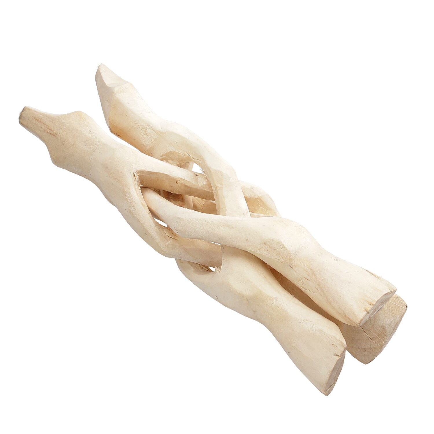 Handcrafted Wooden Tripod Stand - Natural Wood 6 inches