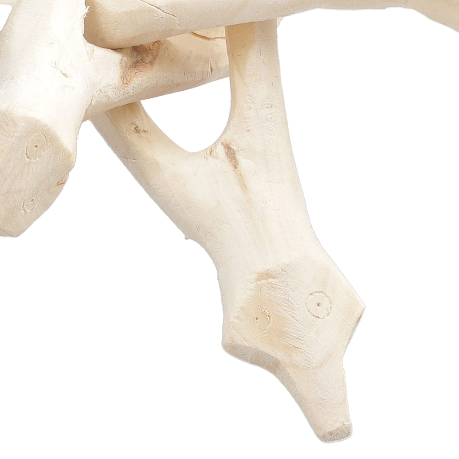 Handcrafted Wooden Tripod Stand - Natural Wood 6 inches