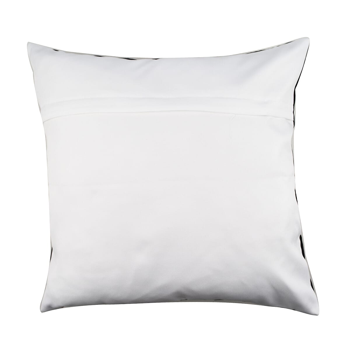 Set of 2 - Abstract Flower and Leaf Pattern Pillow Case and Cover (Size 45 cm) - Black