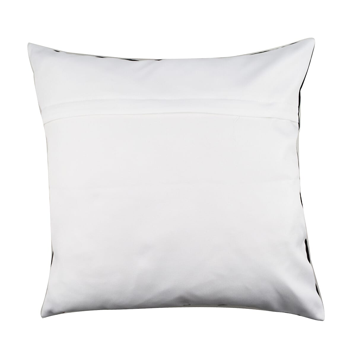 Set of 2 - Peacock - Leaf Pattern Pillow Case and Cover (Size 45x45 cm) - Blue - White