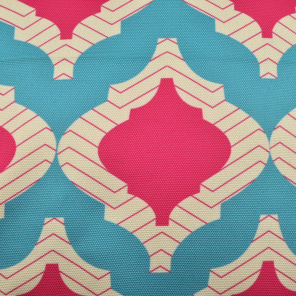 Set of 2 - Symmetrical Pattern Pillow Case and Cover (Size 45 cm) - Pink