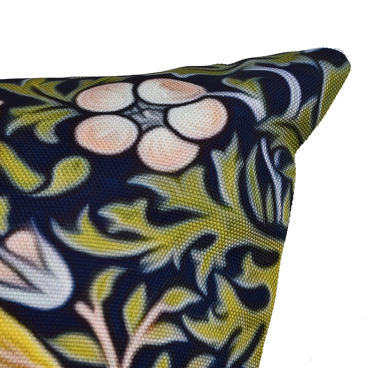 Set of 2 - Bird and Floral Pillow Case and Cover (Szie 45 cm) - Navy & Multi