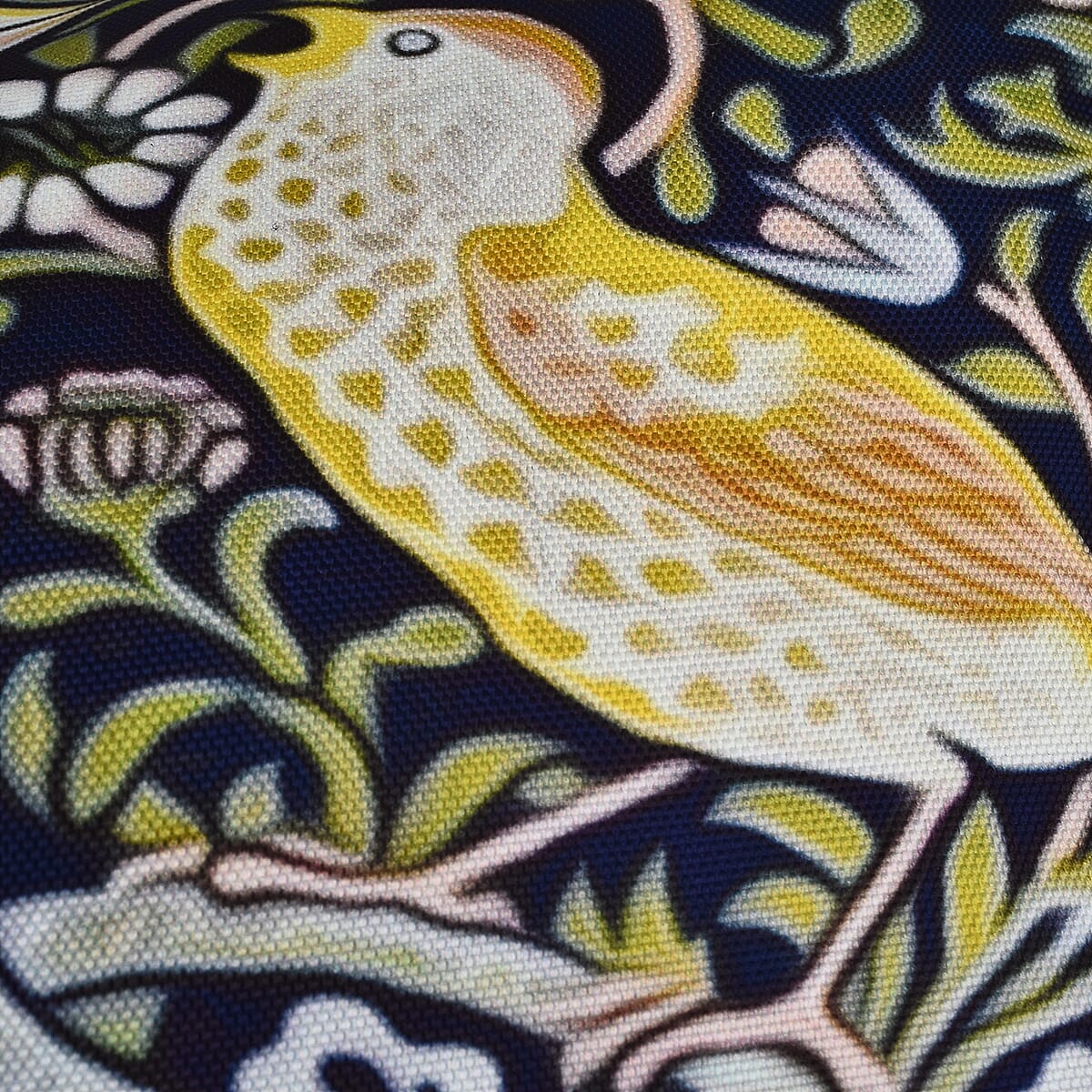 Set of 2 - Bird and Floral Pillow Case and Cover (Szie 45 cm) - Navy & Multi