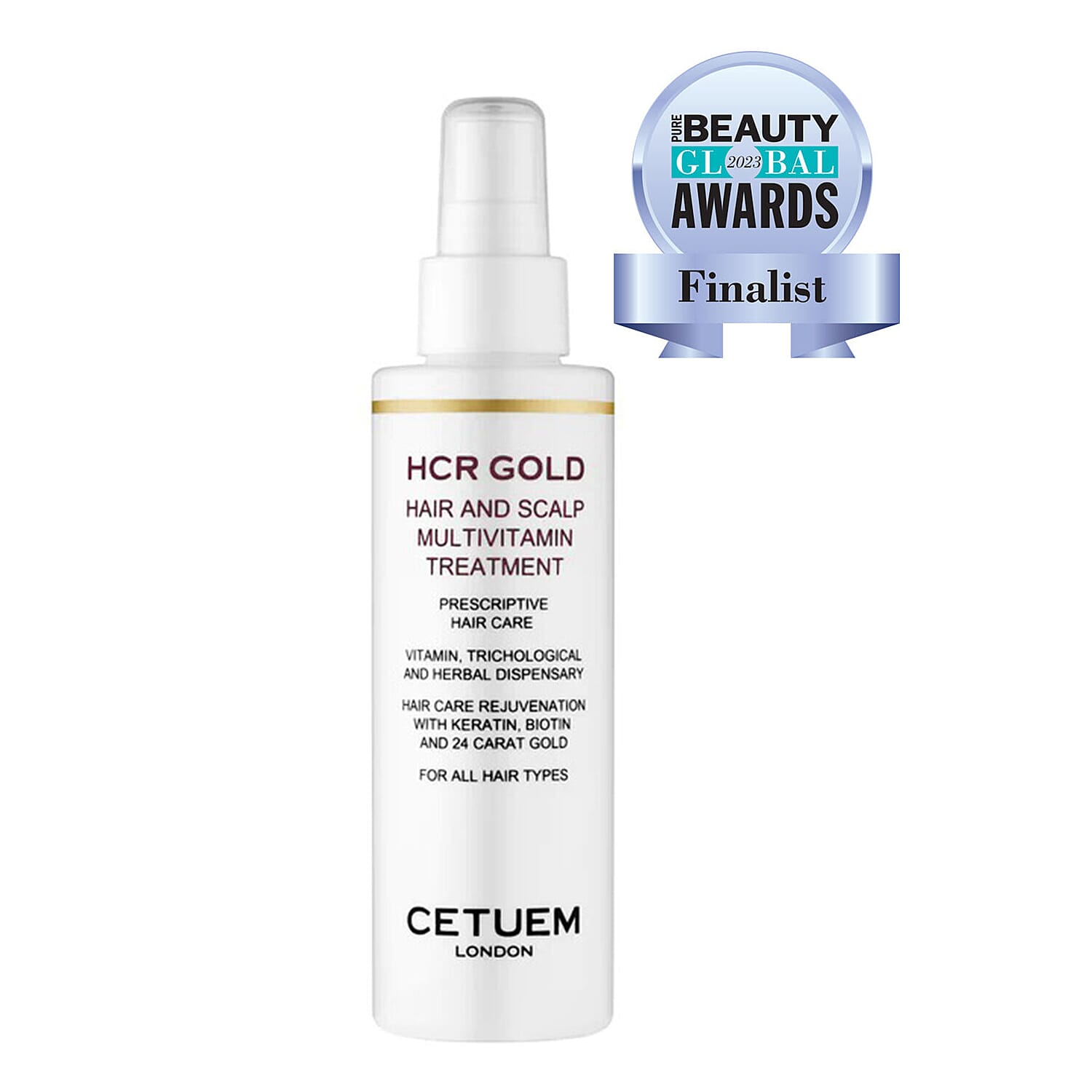 Cetuem- HCR Gold Hair & Scalp Multivitamin Hair Spray Treatment - 150ml