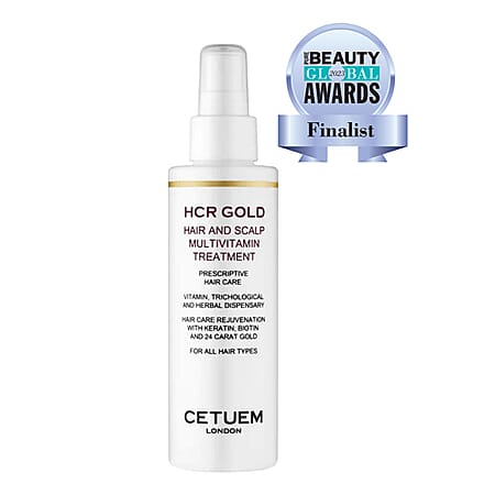 Cetuem HCR Gold Hair and Scalp with Multi-Vitamin B3, B5, B6, B7, C and Vitamin E Treatment for Healthy and Shinny Hair