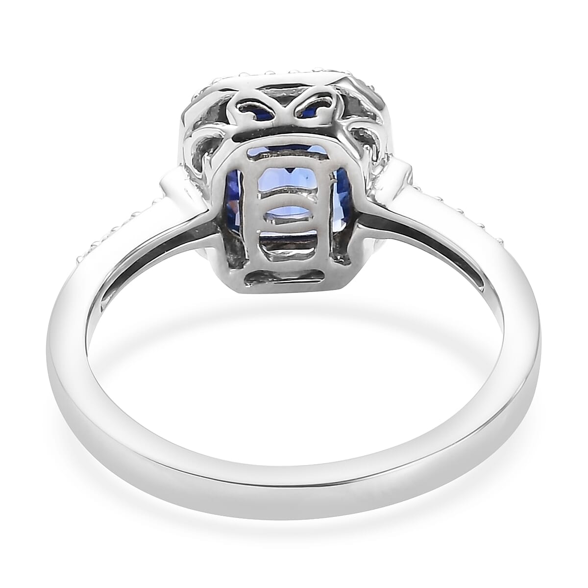 RHAPSODY 950 Platinum AAAA Tanzanite and Diamond (VS-E-F) Ring 2.66 Ct.
