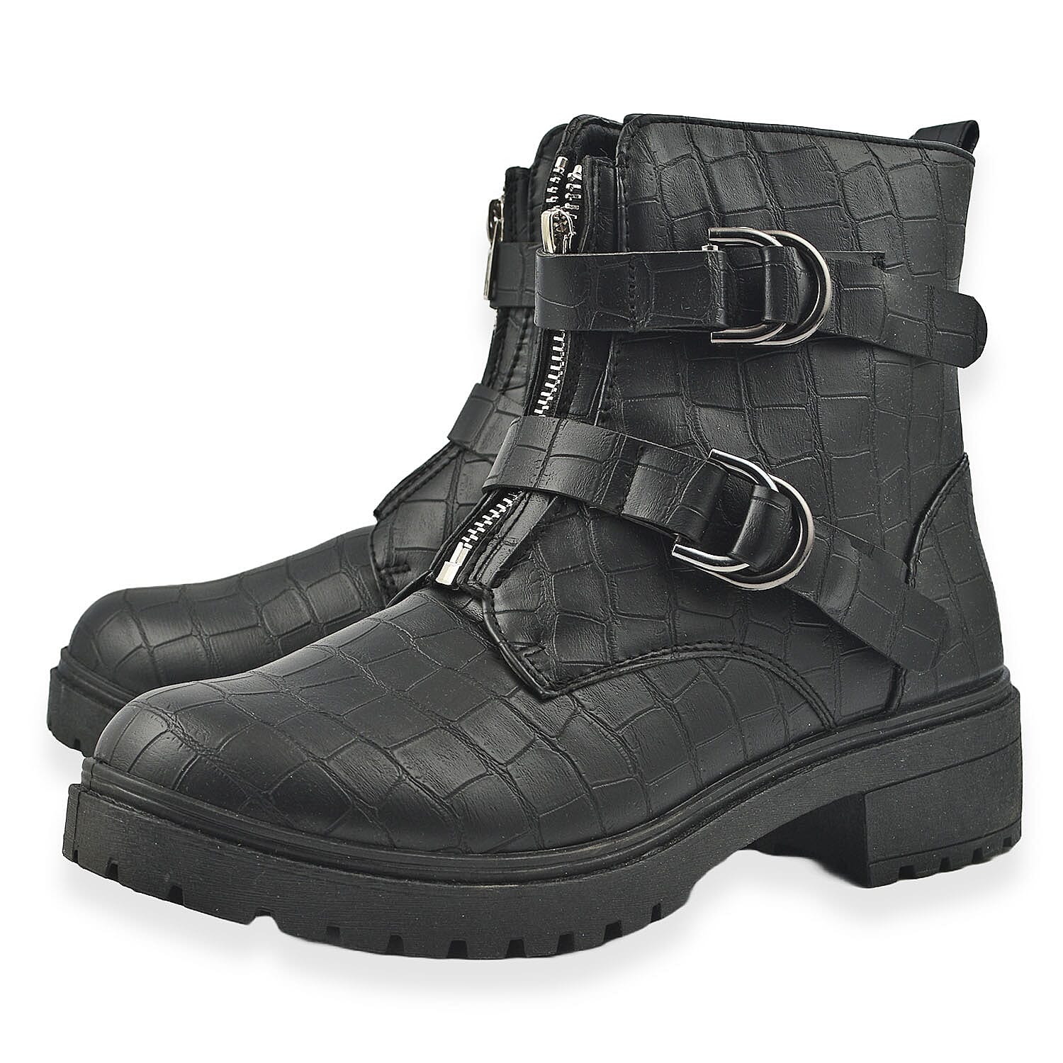 Manchester Closeout Front Hike Zip Boot (Size 3) - Black