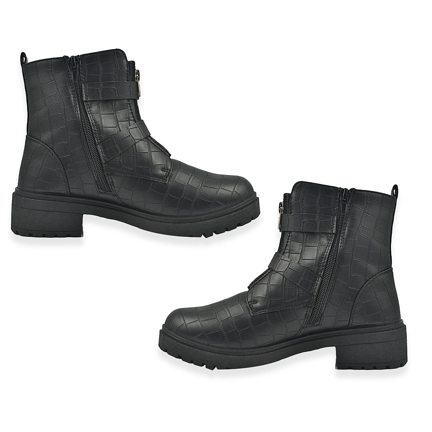 Manchester Closeout Front Hike Zip Boot (Size 3) - Black