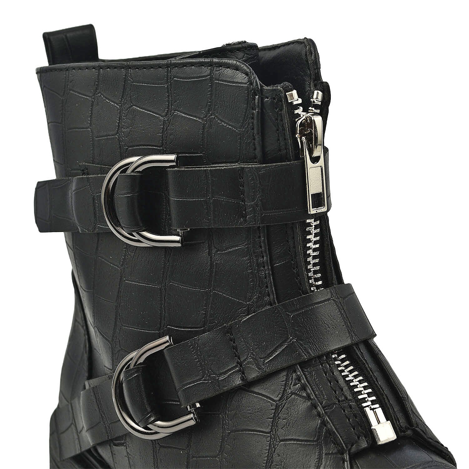 Manchester Closeout Front Hike Zip Boot (Size 3) - Black