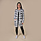 Tamsy Winter outfit with 2 pocket Polyester green based with Zebra pattern