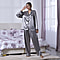 OTO - LA MAREY Satin Loungewear Gift Sets - Grey & White