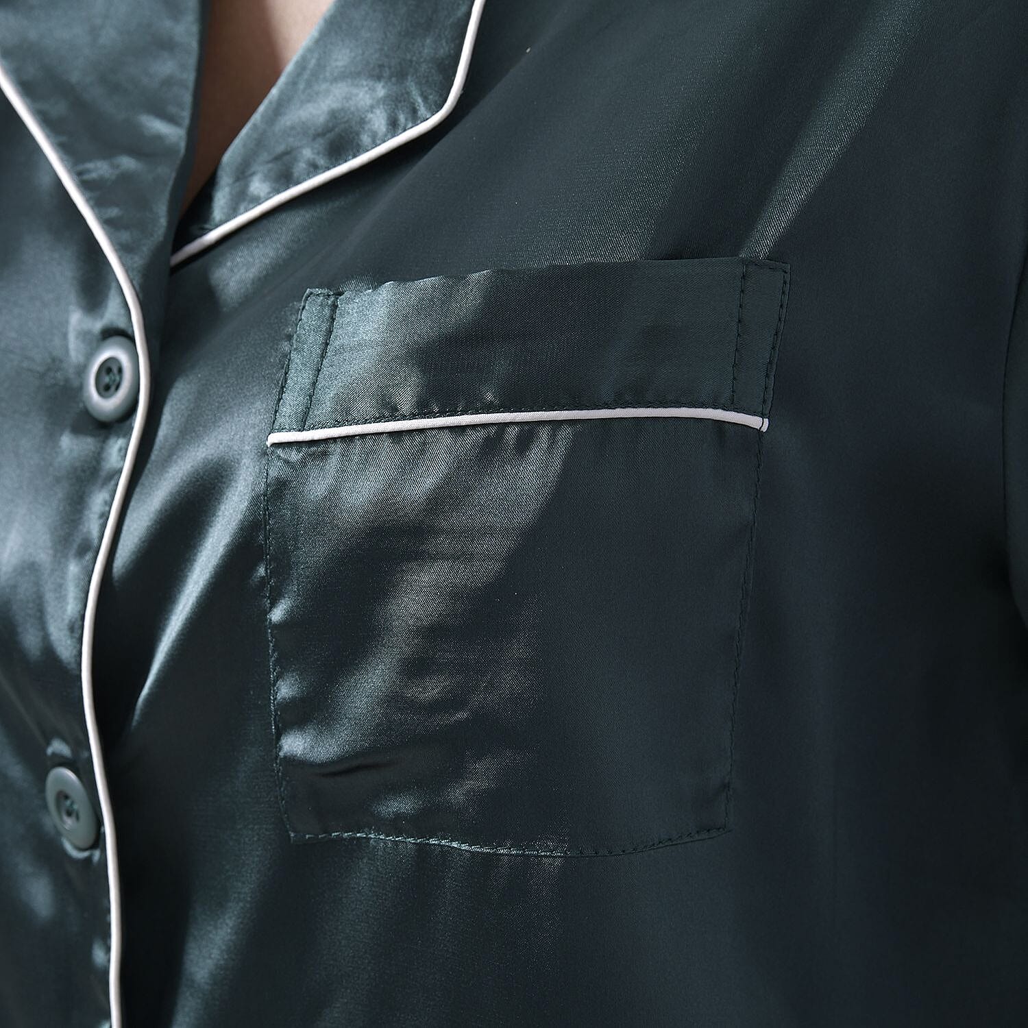 La Marey 5 Piece Sleepwear Set - Navy and White