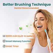 Opatra- Clean Pro5 - Electric Toothbrush with 2 Replacement Heads, LIFETIME WARRANTY