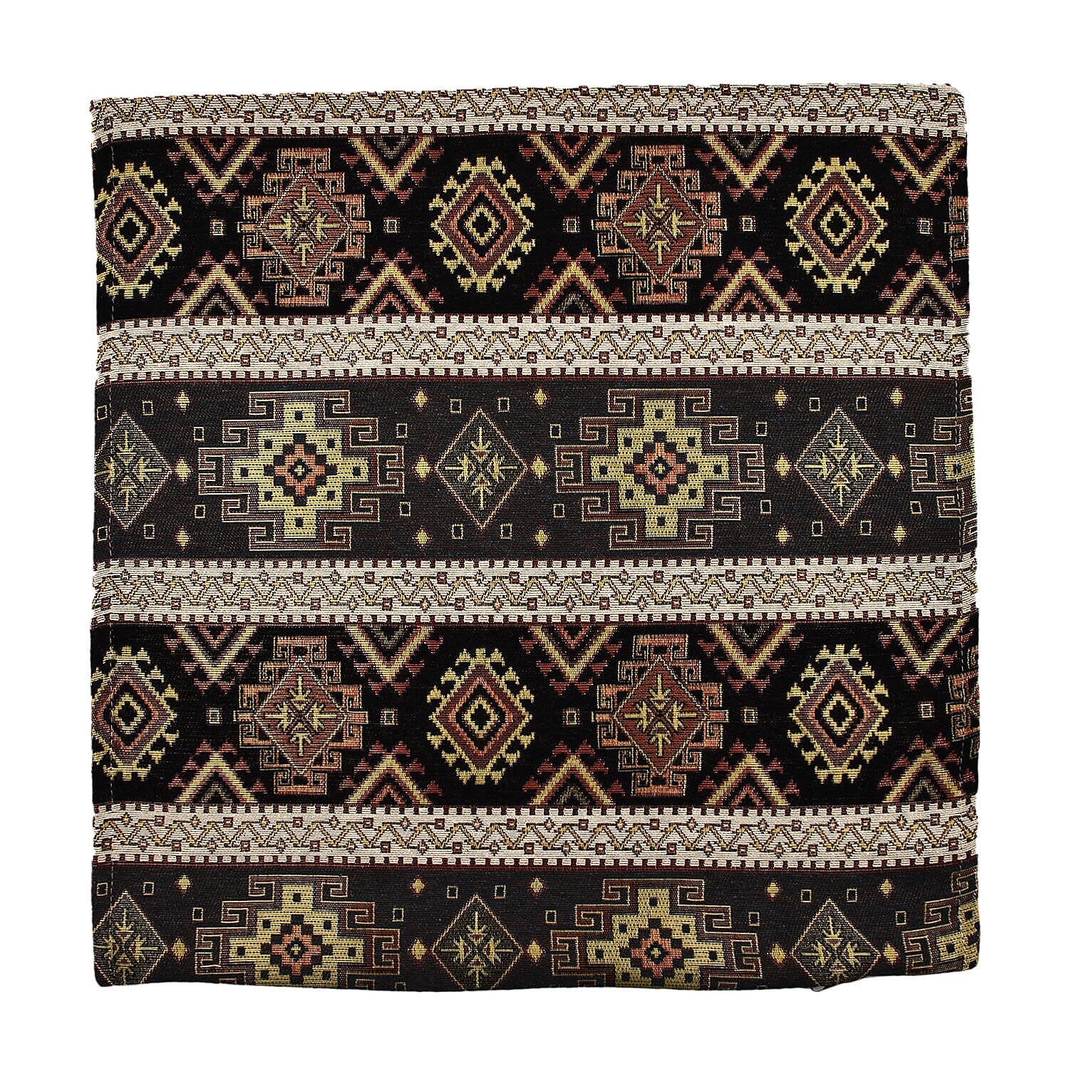 Set of 2 - Authentic Cushion Cover with Scintillating Print (Size 44 cm) - Grey