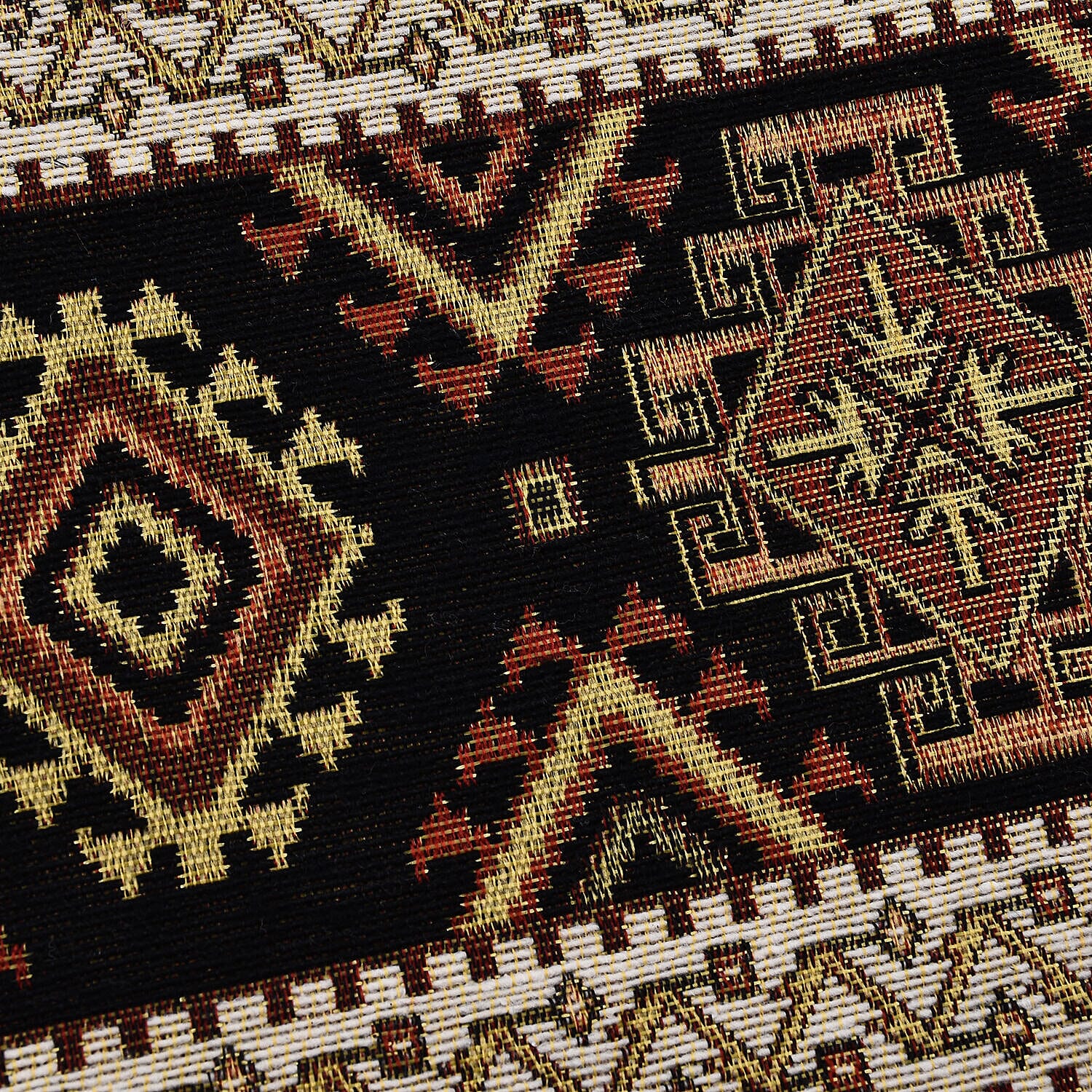 Set of 2 - Authentic Cushion Cover with Scintillating Print (Size 44 cm) - Grey