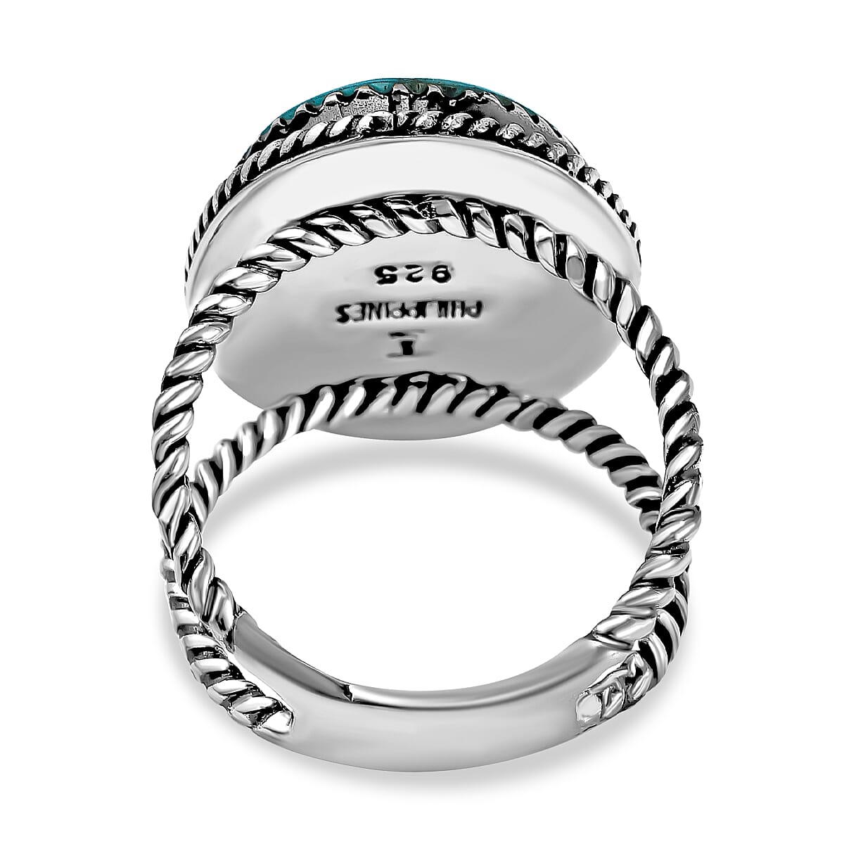 Santa Fe Collection - Turquoise Ring in Sterling Silver 5.00 Ct.