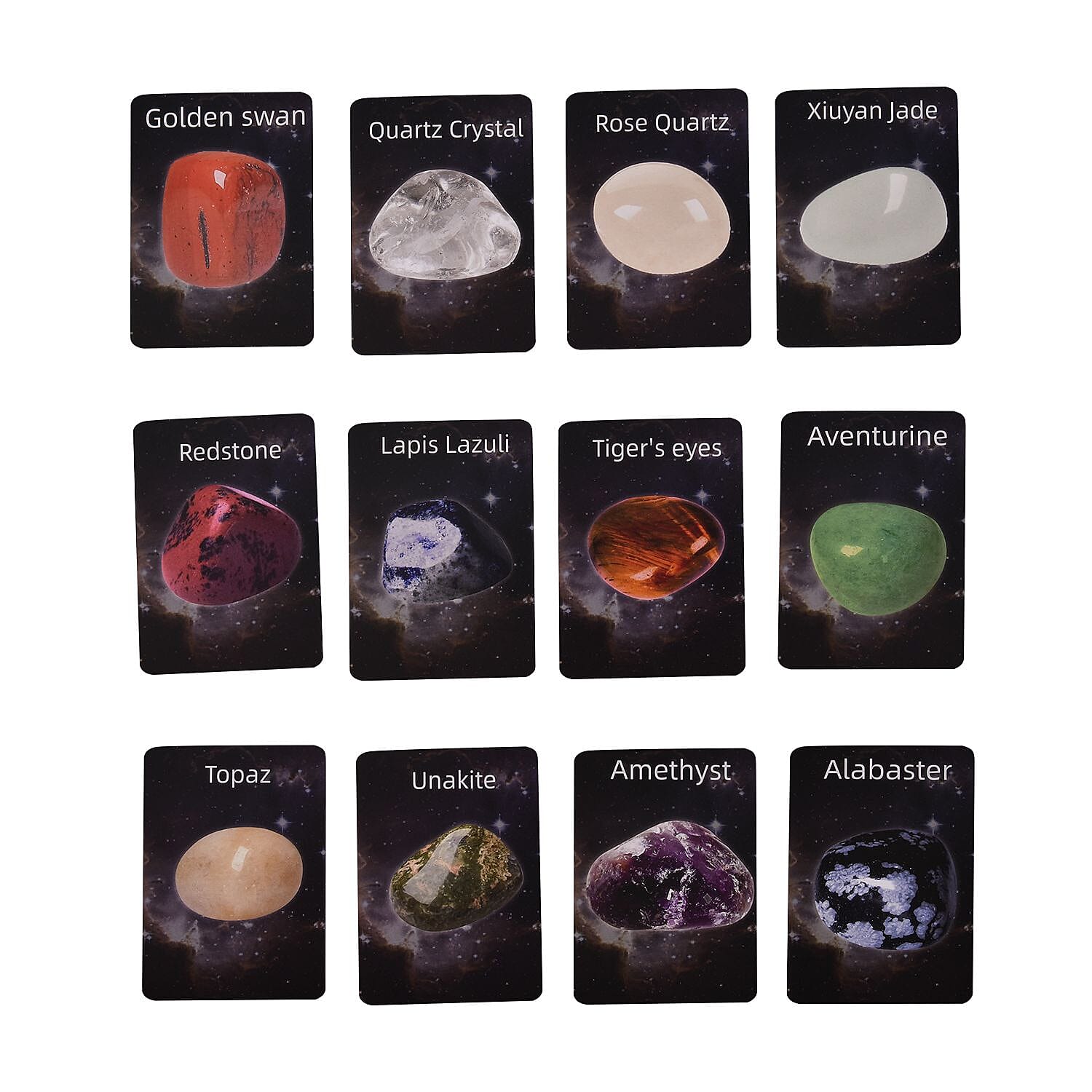 Gem Digging Kit - Gem Archaeology, Large Dig Brick Containing 12 Natural Gemstones, Information Cards, Hammer, Shovel, Brush, Protective Glasses, Storage Bag, Stickers, Magnifying Glass