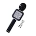 Wireless Bluetooth Karaoke Microphone with LED Lights and USB Charger - Rose