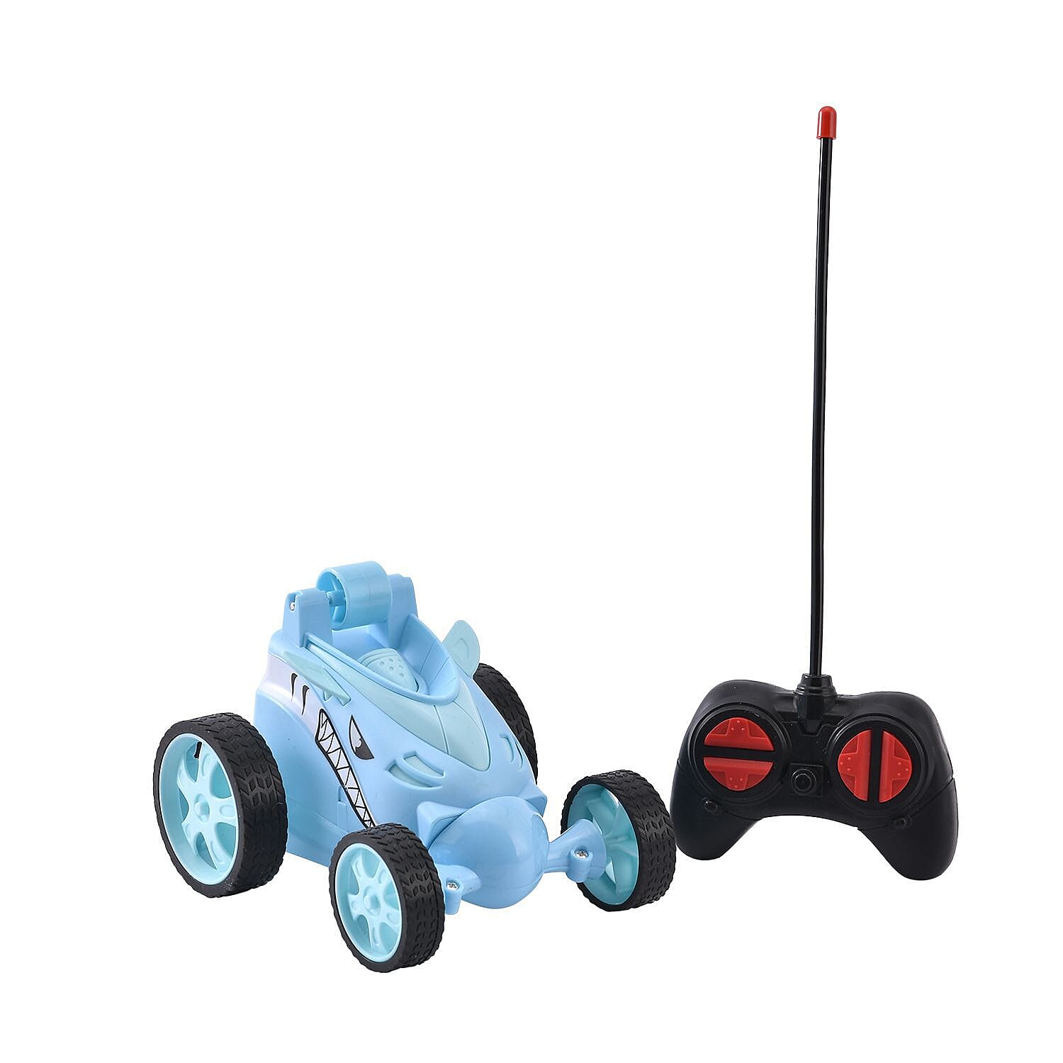 27MHZ 4 Channels Remote Control Rotating Stunt Car - Blue