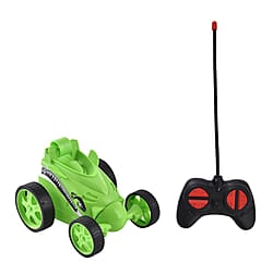 Doorbuster - 27MHZ 4 Channels Remote Control Rotating Stunt Car - Blue