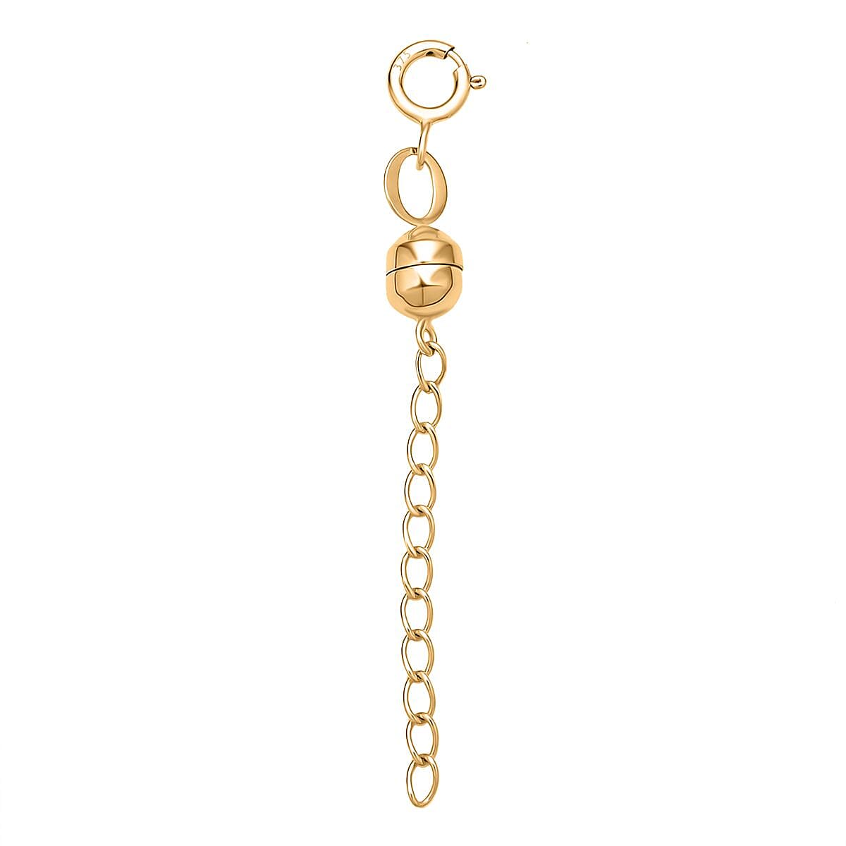 9K Yellow Gold Magnetic Lock with Spring Lock (1 Inch Ext.)