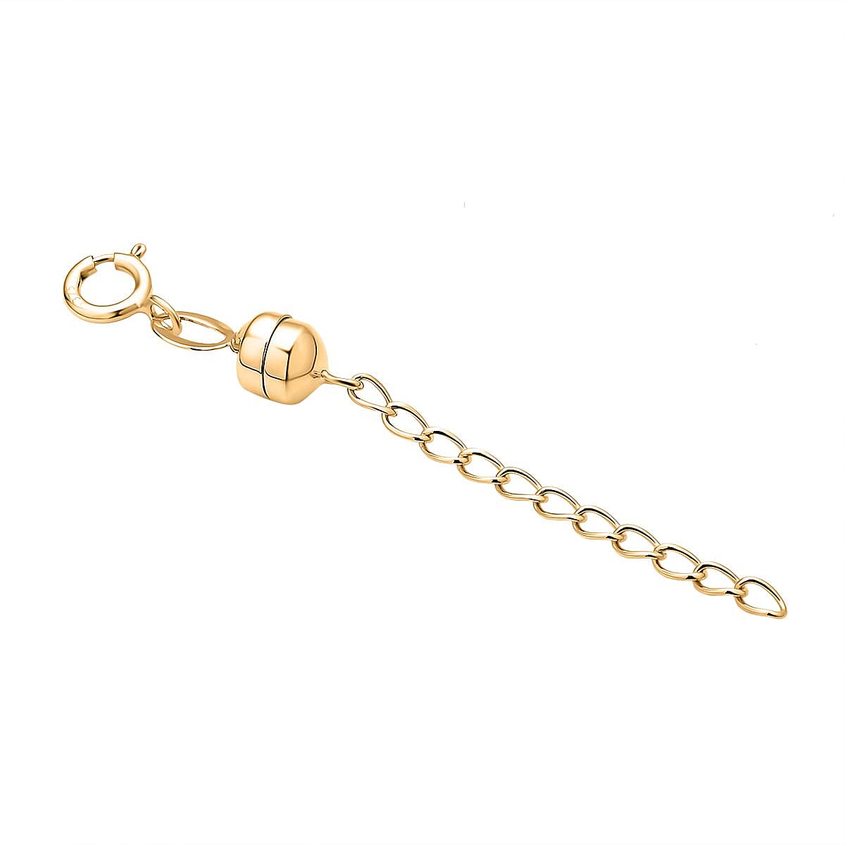 9K Yellow Gold Magnetic Lock with Spring Lock (1 Inch Ext.)