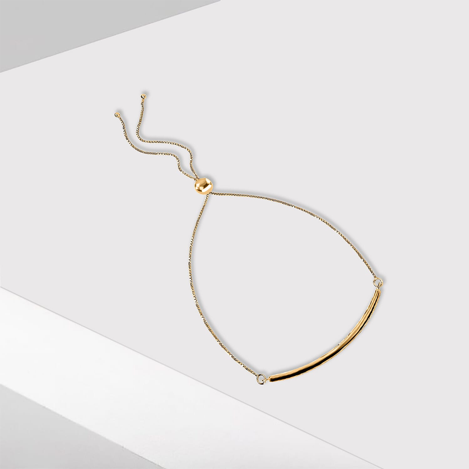 NY Close Out 14K Yellow Gold Natural Yellow Diamond (SI-I1) Bolo Bracelet (Size 6.50-9 Inch Adjustable) 0.85 Ct